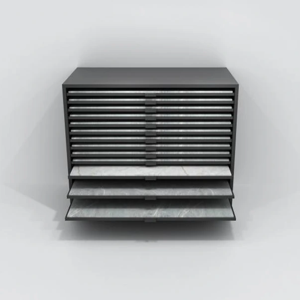 Kiremit Taşı için Kombinasyon Çekmece Asma Teşhir Standı